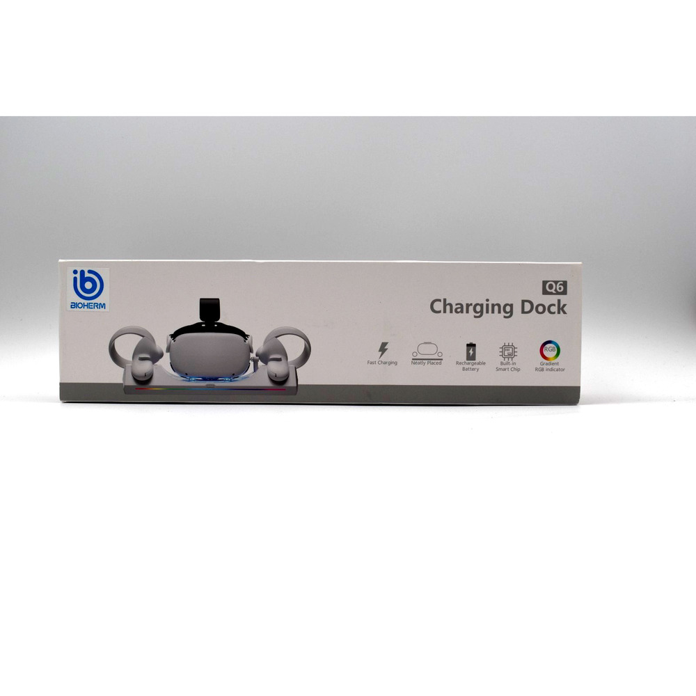 Bioherm Magnetic Dock Oculus Quest 2 VR Headset and Controller Charging Station - Picture 2 of 6